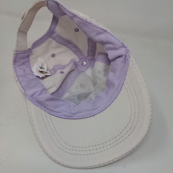 Hello Kitty Sanrio Girl's Strapback Hat White Adjustable Graphic Rainbow 2023 - Picture 6 of 8